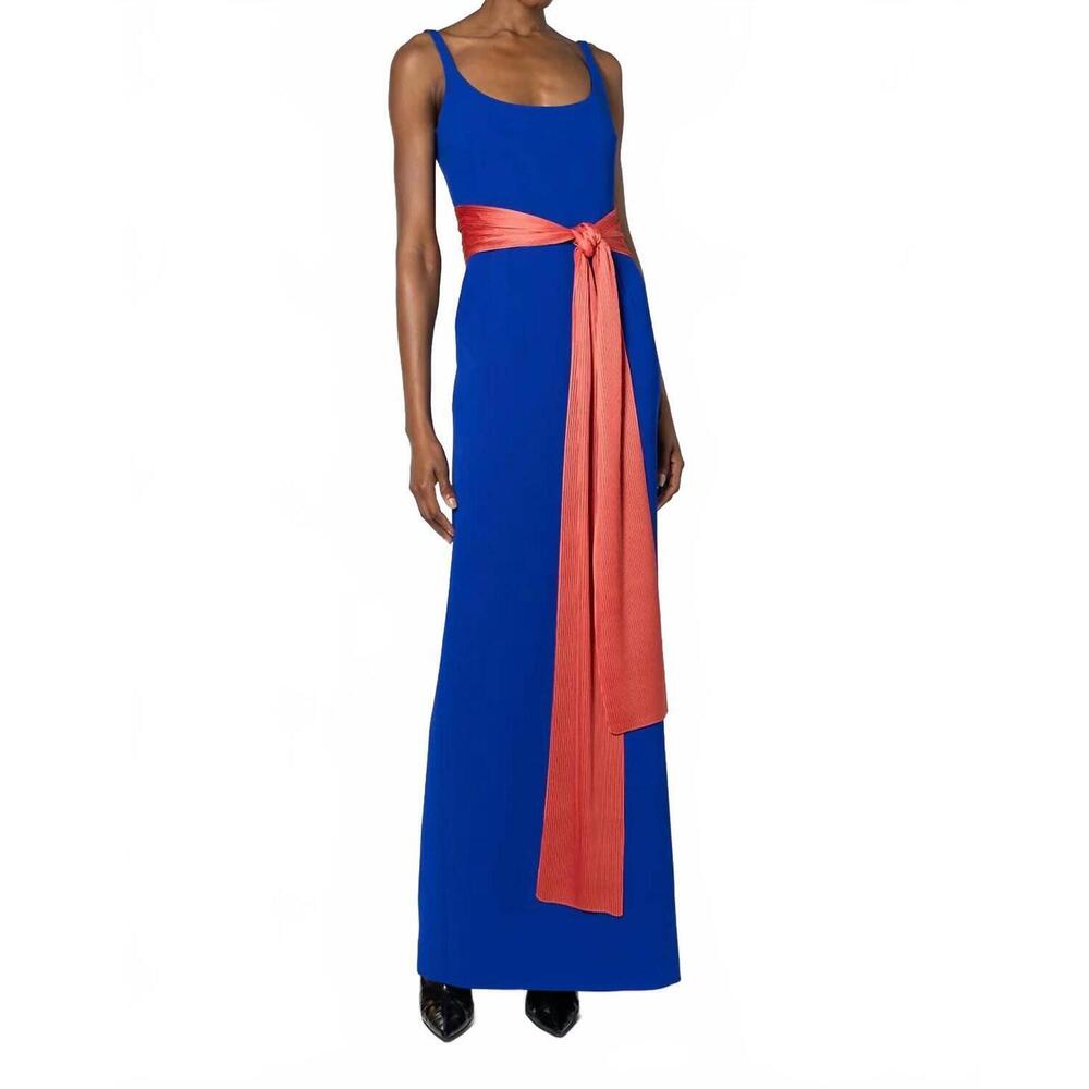 NEW ROKSANDA aven maxi dress in blue